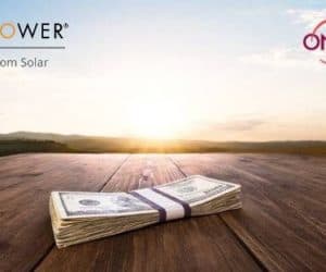 Money on table, example of what you can save going solar with Freedom Solar and Oncor
