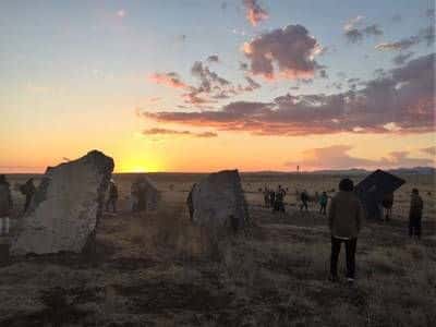 FSP Stone Circle Marfa at Sunset