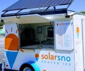 SolarSno Shaved Ice, a solar/battery powered food truck