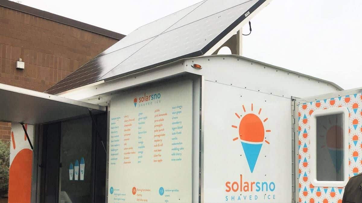 SolarSno Shaved Ice Solar Powered Food Truck