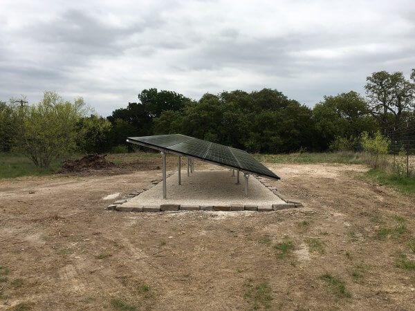 Ground Mount Solar Panels for Home Landscaping Austin