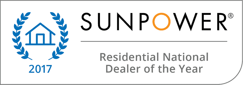 2017 SunPower Residential National Dealer of the Year award