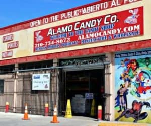 Entrance of Alamo Candy Co, Candy Shop in San Antonio, Texas