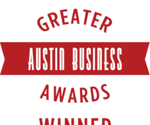 2016 Greater Austin Business Awards Winner red logo