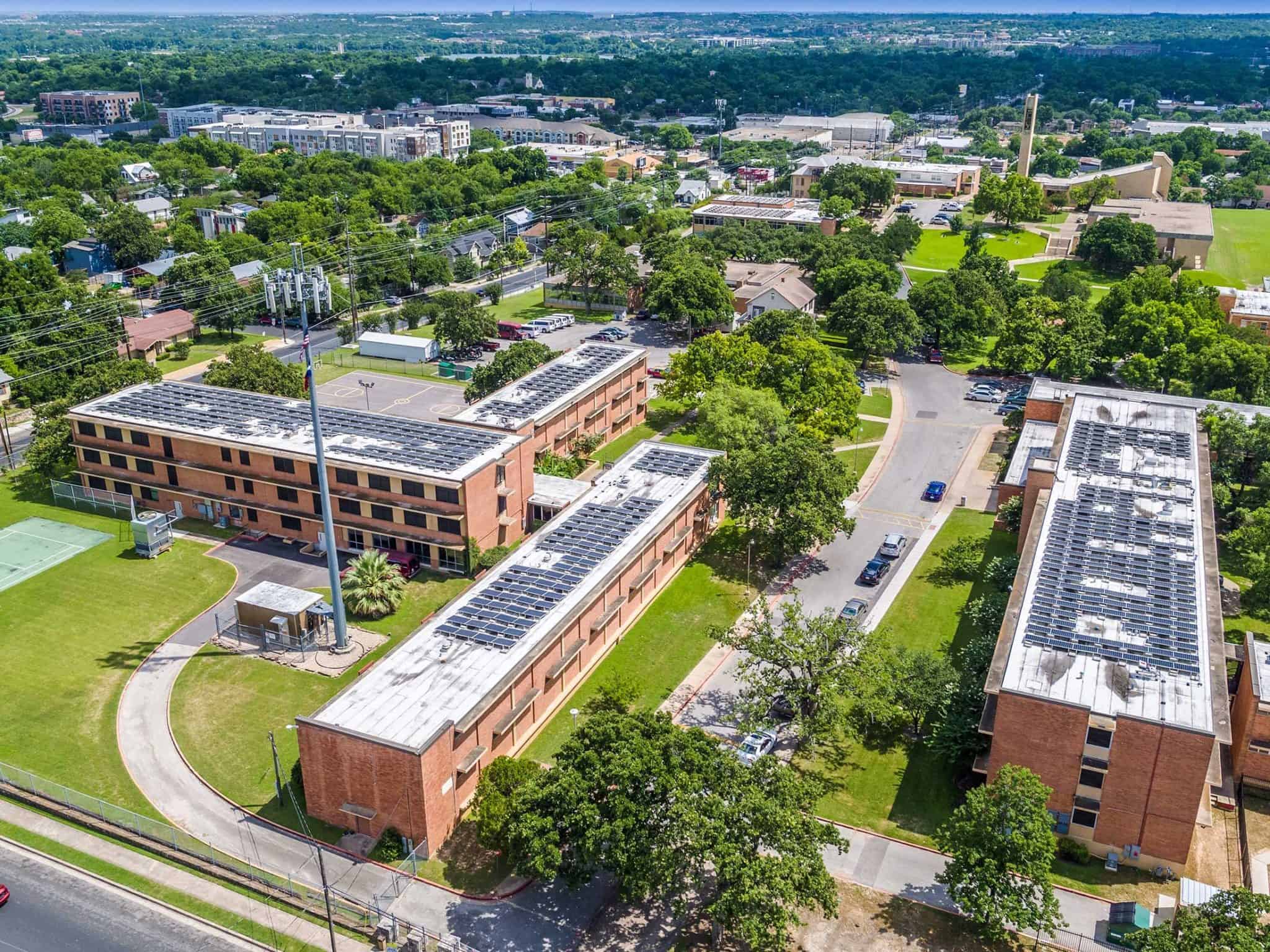Huston Tillotson University Solar Energy Freedom Solar