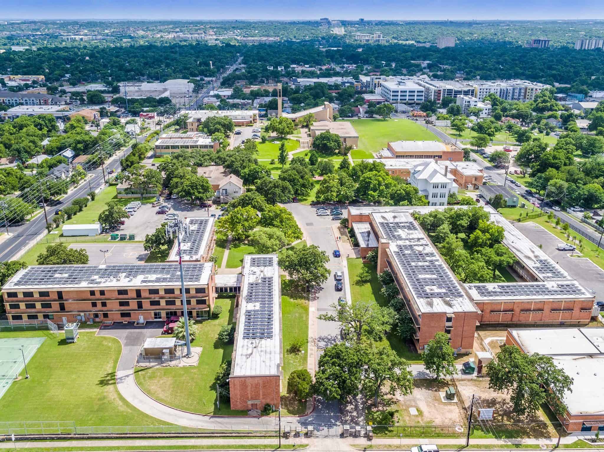 Huston Tillotson University Solar Energy Freedom Solar