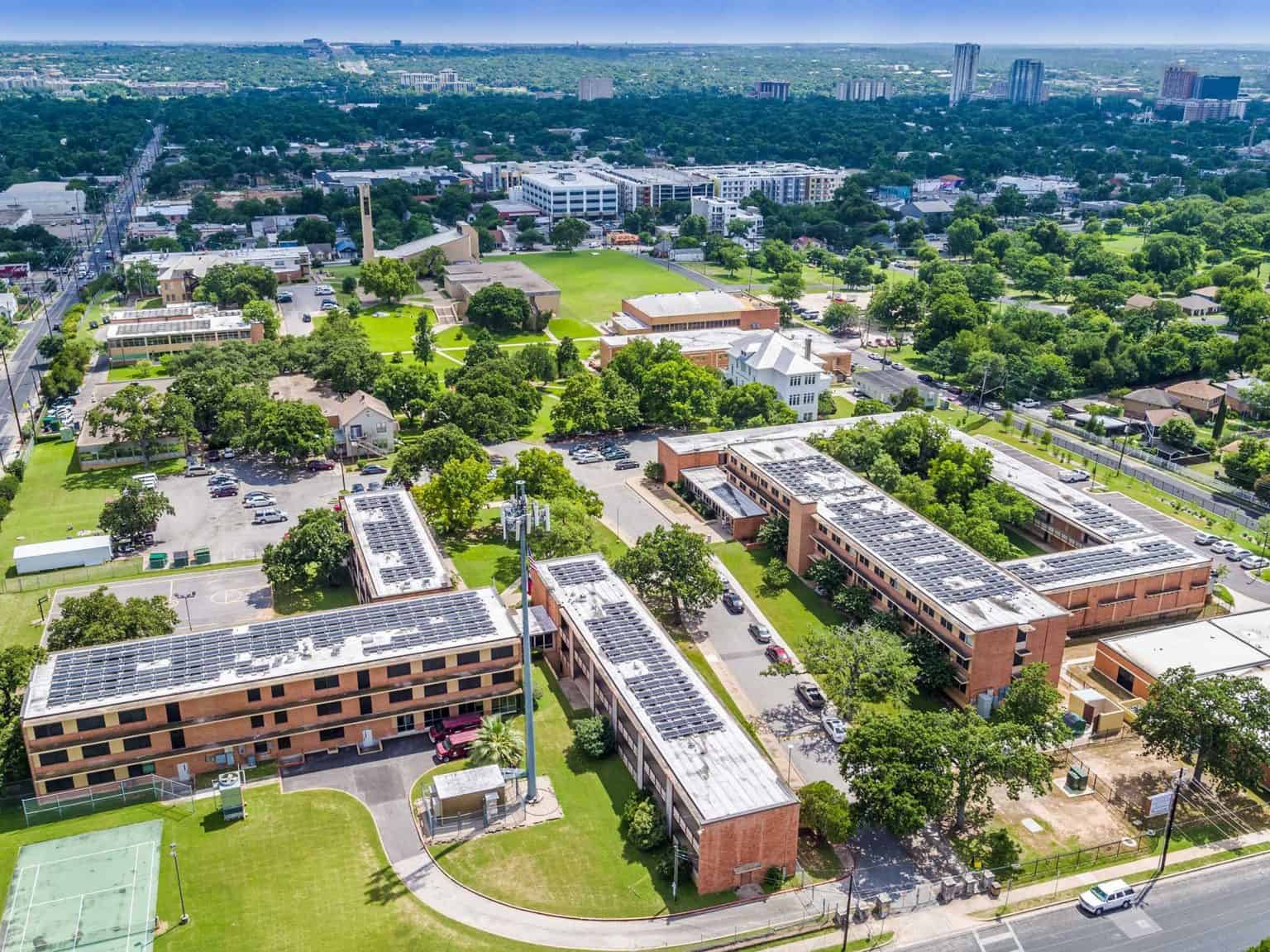 Huston Tillotson University Solar Energy Freedom Solar