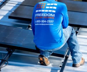 home roof solar panel installer