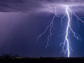 Lightning storm