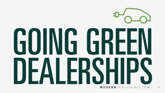 Moderndealership.com Going Green logo