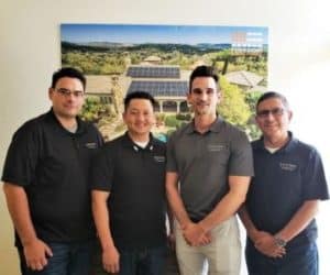 Freedom Solar's team smiling in the new Dallas- Fort Worth Metroplex installation