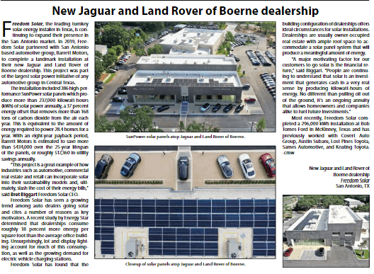 New jaguar and land rover of Boerne dealership news