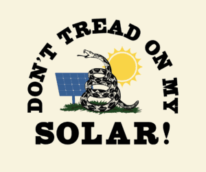 Don't tread on my solar logo