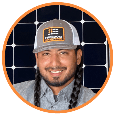 Freedom Solar technician Manny