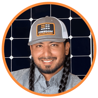 Freedom Solar technician Manny