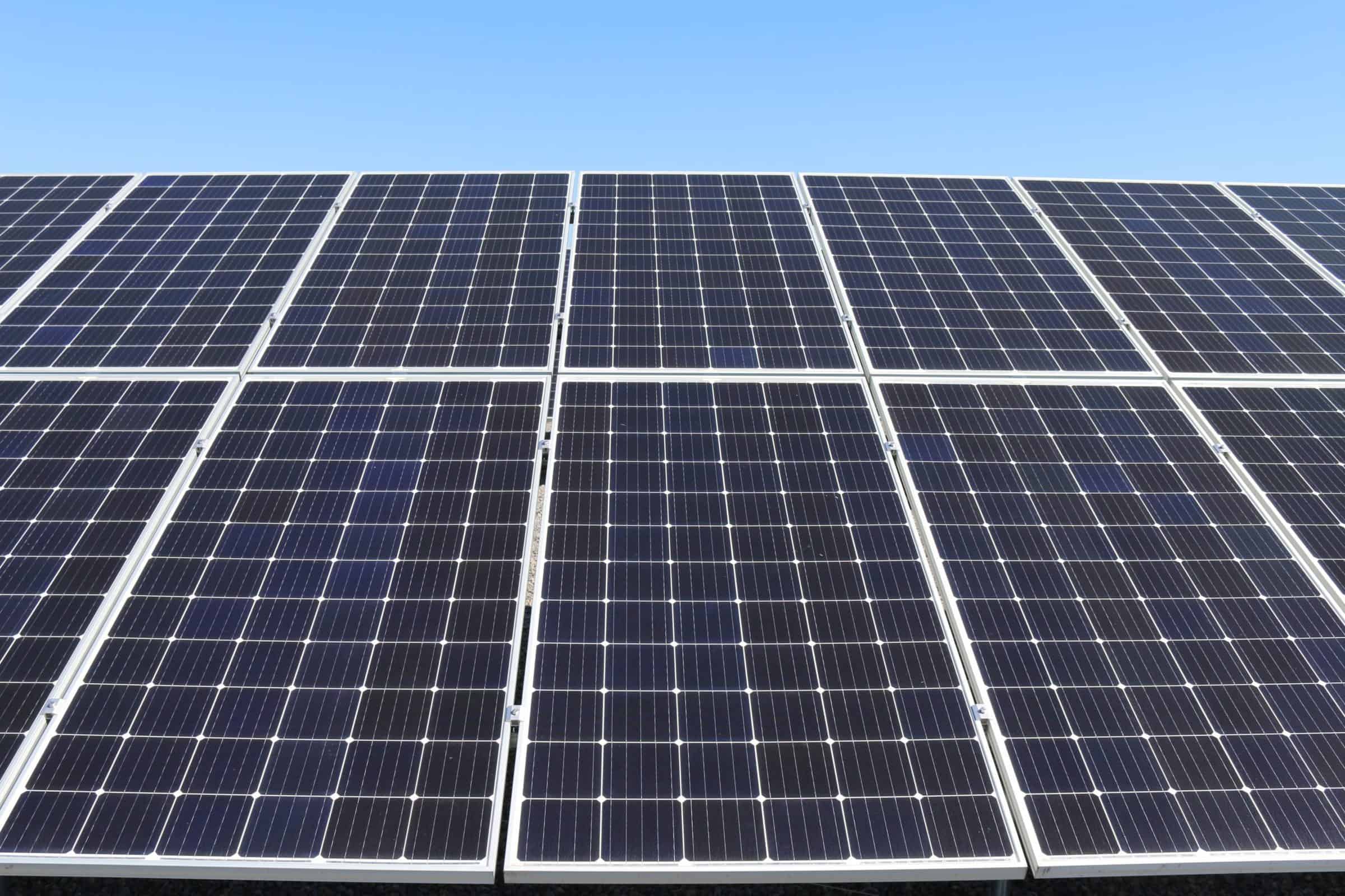 Mounted best sale solar panels