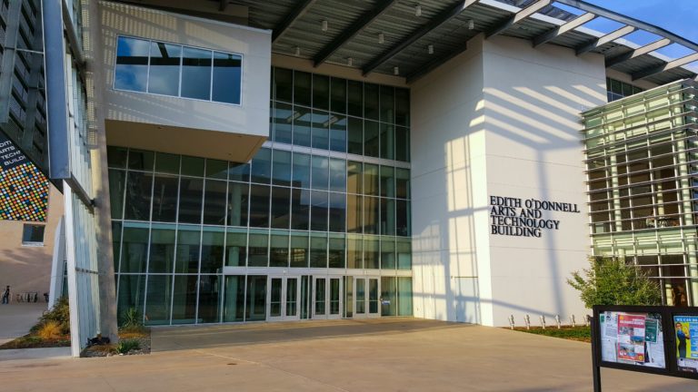Campus building at the University of Texas at Dallas