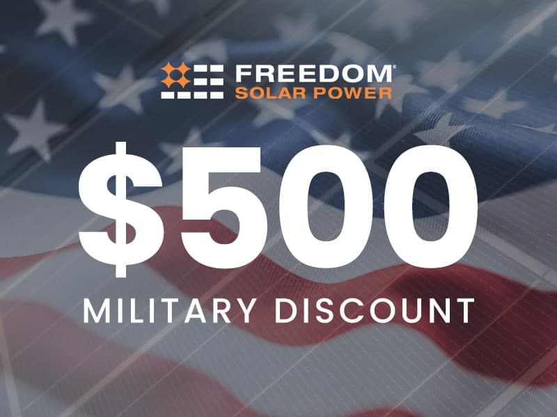 Military discount - flag $500