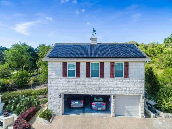 home with solar panels