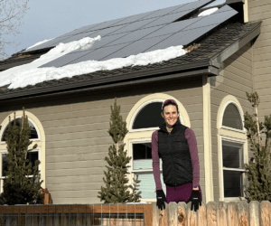 Gwen Jorgensen goes solar