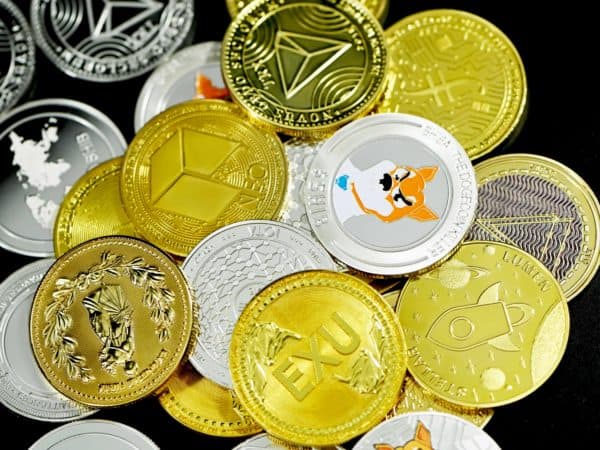Cryptocurrency coins image