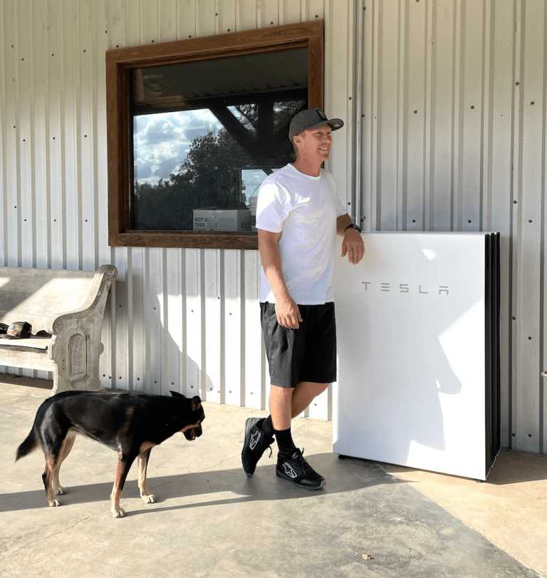 Andrew Short with Powerwall
