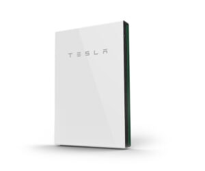 Photo of a single Tesla Powerwall