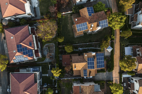 solar aerial view
