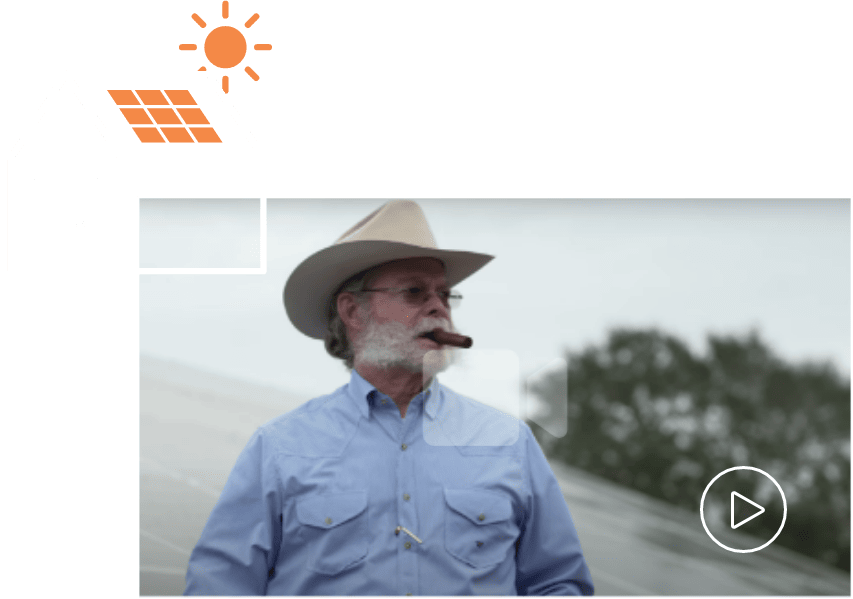 Thumbnail of Texas rancher talking about going solar