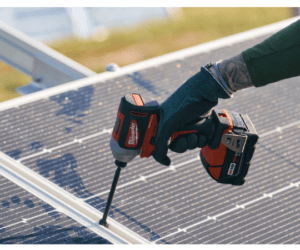 Installing solar panel