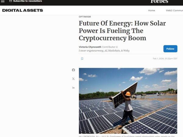 Future Of Energy: How Solar Power Is Fueling The Cryptocurrency Boom