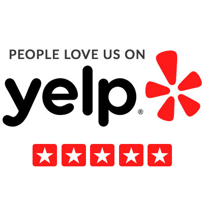 Yelp Logo with 5 Stars