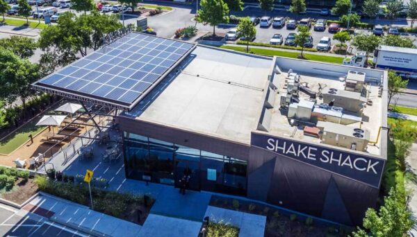 Freedom Solar panels installed on Shake Shack